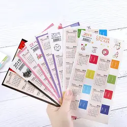 2019 год календари время DIY декоративные наклейки тонкой студент журнал канцелярские наклейки для дневника тетрадь