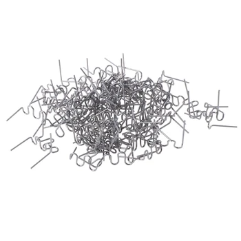

100 Pcs/Set Precut 0.8mm Wave Flat Hot Staples For Plastic Stapler Repair Welder DORP SHIPPING