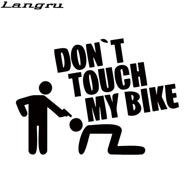 Langru Автомобильная наклейка для Don't Touch My Bike Авто Наклейка виниловая шокер