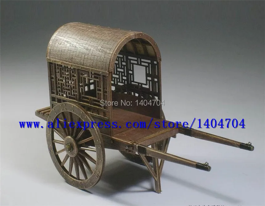 Китайские древние лошадиные машины серии классические династии Мин и Цин gharry модель коляски в сборе