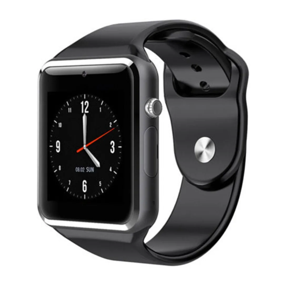 Bluetooth Смарт наручные часы с sim-слотом для samsung для сотового телефона мужские женские наручные часы A1 Модные Красочные bluetooth Смарт часы - Цвет: Full Black