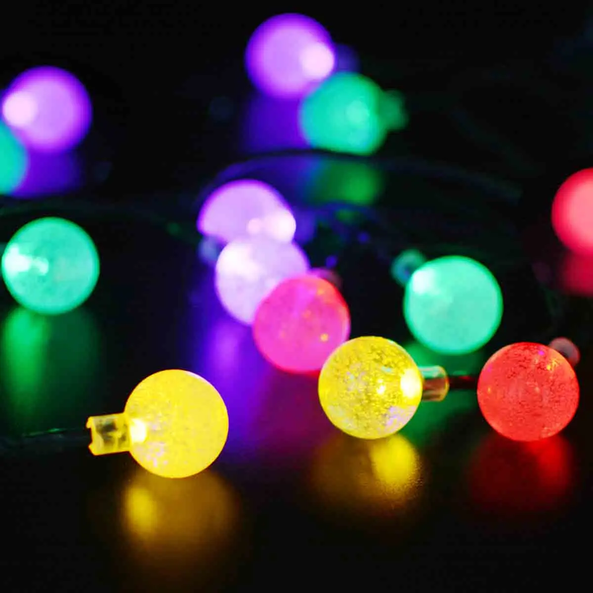 Binval Солнечный Глобус шар струнный светильник s 30 светодиодный светильник струнный наружный Сказочный светильник s гирлянда Рождественские украшения для дома на открытом воздухе