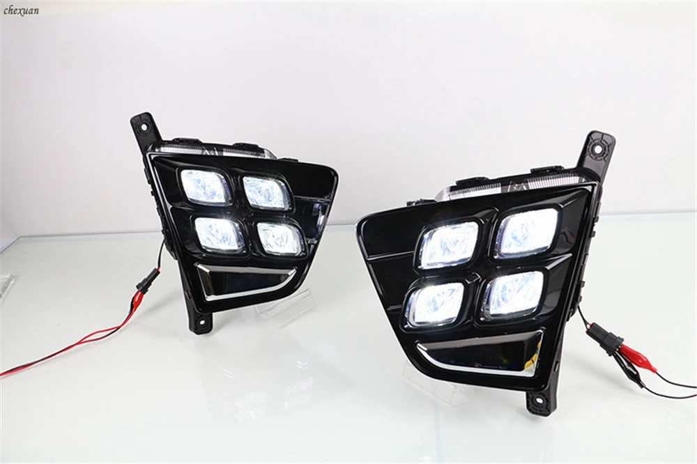 CSCSNL 1 комплект для Hyundai Creta IX25 2014 2015 2016 светодиодный DRL Габаритные огни 12В ABS