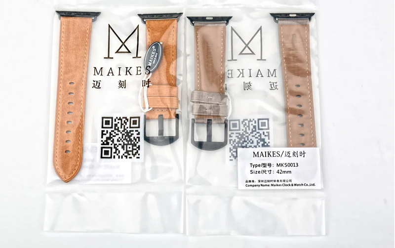 Аксессуары для часов MAIKES из натуральной кожи для Apple Watch ремешок 40 мм 38 мм и ремешок для часов Apple 44 мм 42 мм iWatch 4 3 2 1 ремешок для часов