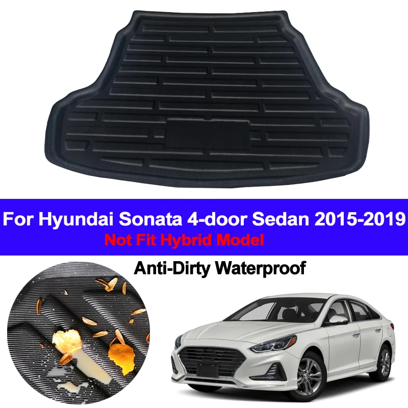 Автомобильный задний коврик для багажника поднос коврики Hyundai Sonata 2015 2016 2017 2018 2019