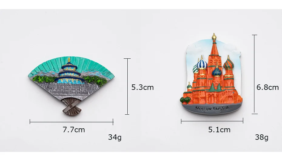 Building 3D fridge magnet souvenir 07