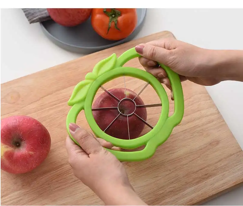 Sunhanny Apple Cutter Slicer Stainless Steel Corer Cutter Remover Pear Divider Fruit Vegetable Tools Kitchen Accessories Cut Pee