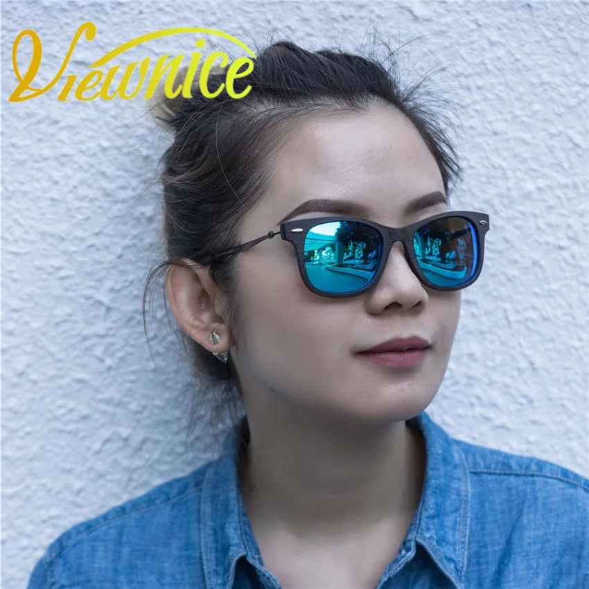 Новые Модные Роскошные поляризованный Polaroid Солнцезащитные очки, деревянные женские синие квадратные индивидуальные 2140 Oculos De Sol мужские ацетатные