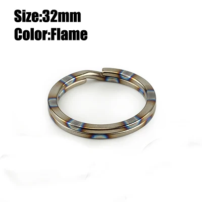 Vibrant Titanium Alloy Ultralight Key Ring - Durable, Rust-Free Outdoor Accessory