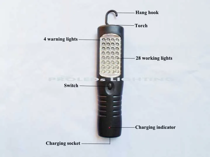 DHL 3 в 1 многофункциональная перезаряжаемая Светодиодная рабочая лампа trabajo lampara для аварийного гаражного лагеря автомобиля используется CE. ROHS