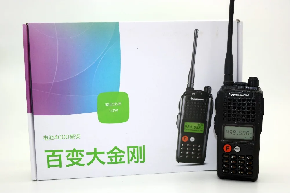 QUANSHENG tg k10at Двухканальные рации UHF 400 470 мГц 10 Вт 100ch Обсуждение диапазон км