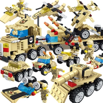 

Military Series Children Building Blocks Toy Tank Fighter Model Assembly Building Blocks Educational toys Gifts for children