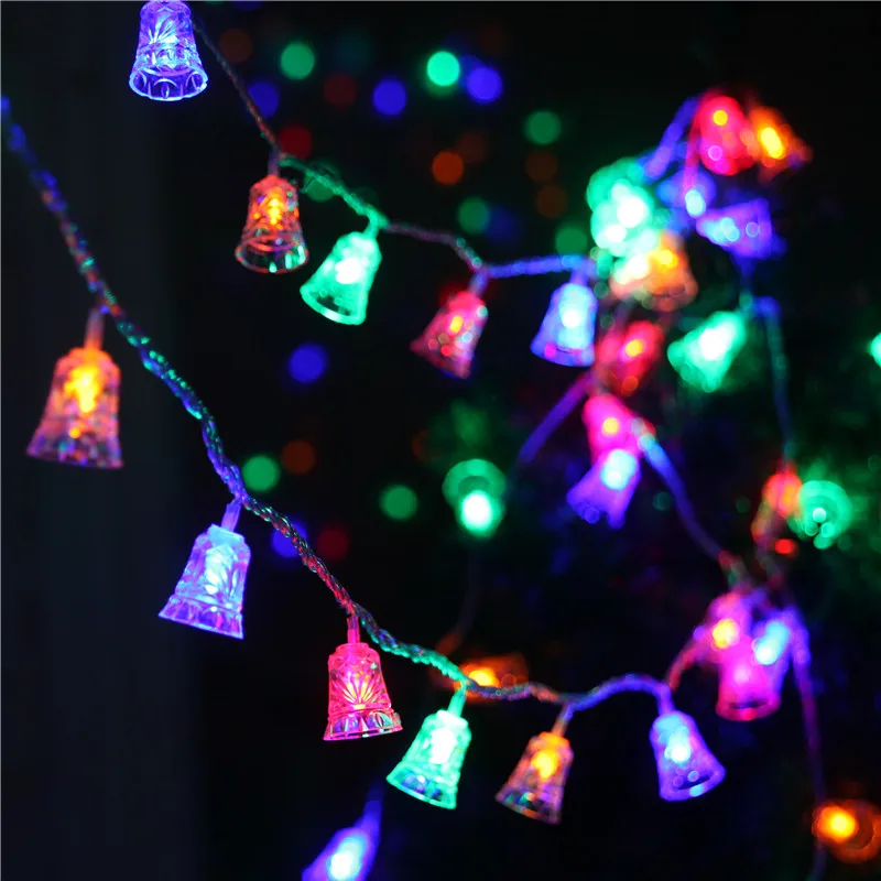 Merry Christmas! Bell RGB 5M 40 AC LED String Light Holiday Lights For