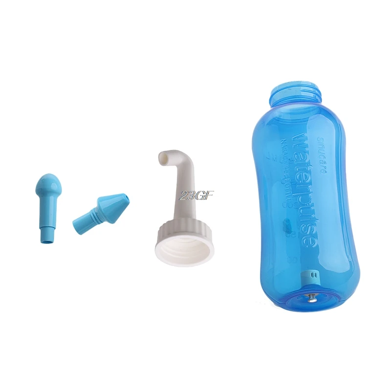 2017 Adults Children Nose Wash System Clean Sinus Allergies Nasal Pressure Neti pot 300ml JUL14 37 4
