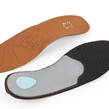 Кожаные ортопедические стельки с массажными высокими супинаторами для плоской стопы, ортопедические стельки, обувь Palmilha, стельки