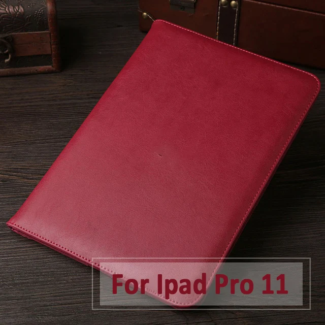 Чехол из искусственной кожи для ipad pro 11, 12,9 дюймов,, внутренний ручной ремень, подставка, ретро портфель, авто пробуждение, защита от сна - Цвет: For Ipad Pro 11