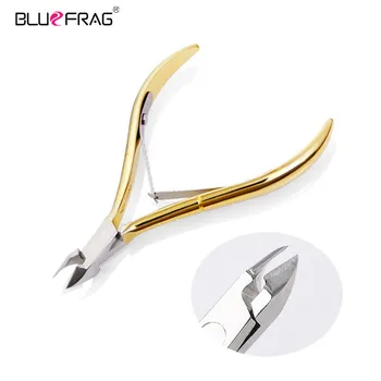 

New Cuticle Scissor Gold Nail Clipper Dead Skin Sharp Nippers Manicure Pedicure Stainless Steel Cuticle Scissor Nail Care Tool