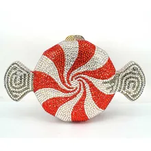 Женские клатчи дизайнерские яркие Кристальные вечерний роскошный ридикюль вечерние сумочки