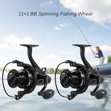 WN5000 11+ 1 Шариковые подшипники спиннинговая рыболовная Катушка 5,1: 1 рыболовное колесо с левой/правой сменной складной ручкой