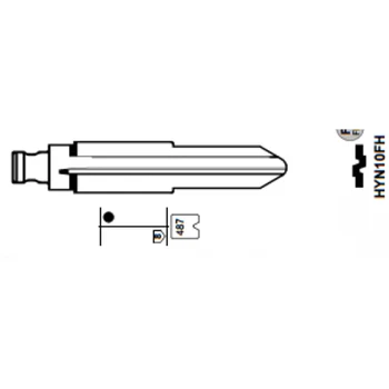 Keyforkess 10x KEYDIY telecomandi universali Flip Key Blade 120 #, HYN10 per Hyndai, per Ssangyong - KEYECU 10x KEYDIY telecomandi universali Flip Key Blade 120 HYN10 per Hyndai per