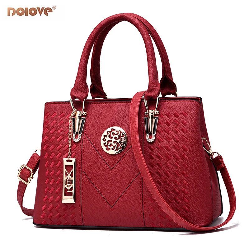 

DOLOVE Women Bags Wholesale 2018 New Female Bag Trend Handbag Lady Embroidered Shoulder Messenger Bag