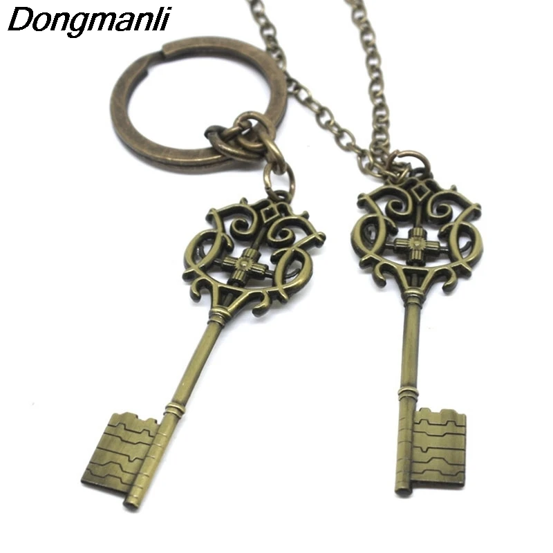 

P3144 wholesale 20pcs/lot The Nutcracker and The Four Realms Clara Mysterious Key Car Keychain Holder Cosplay Prop Key Rings