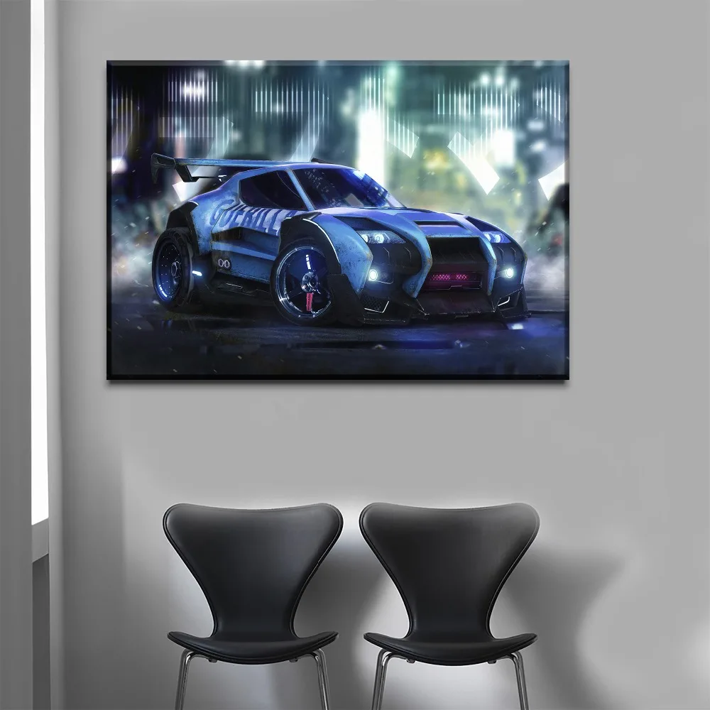 One-Set-Framework-Or-Unframed-3-Piece-Rocket-League-Cool-Game-Car-Picture-Living-Room-Home (2)