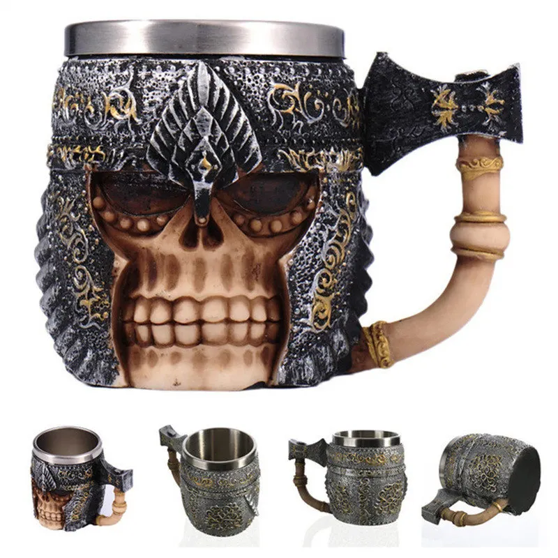 New Style 3D skull shape Cup Game of thrones Coffee Beer Cup Mug 13oz Best Gift For Boyfriend