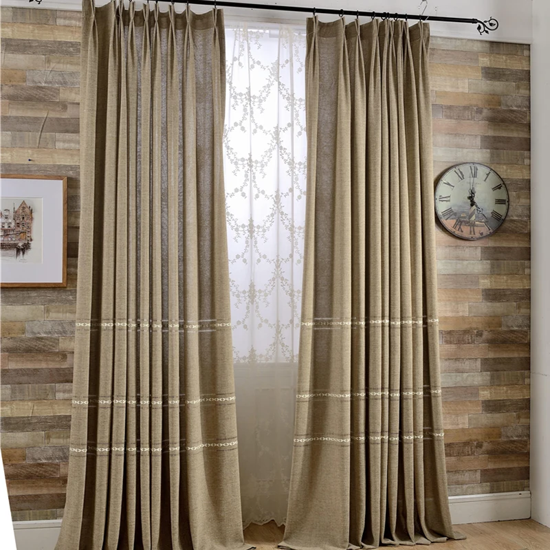 Buy Luxury european style linen curtain Nice quality