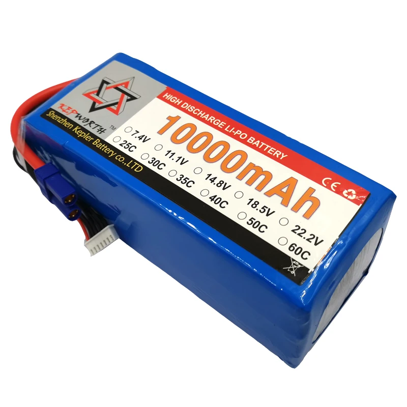 6S 22 2 V RC Lipo батарея 10000mAh 25C Высокая емкость для вертолета Дрон самолет автомобиль