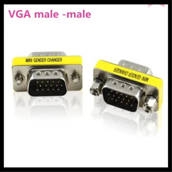 

100pcs 15 Pin VGA SVGA Gender Changer Adaptor Connector M/M Male to Male