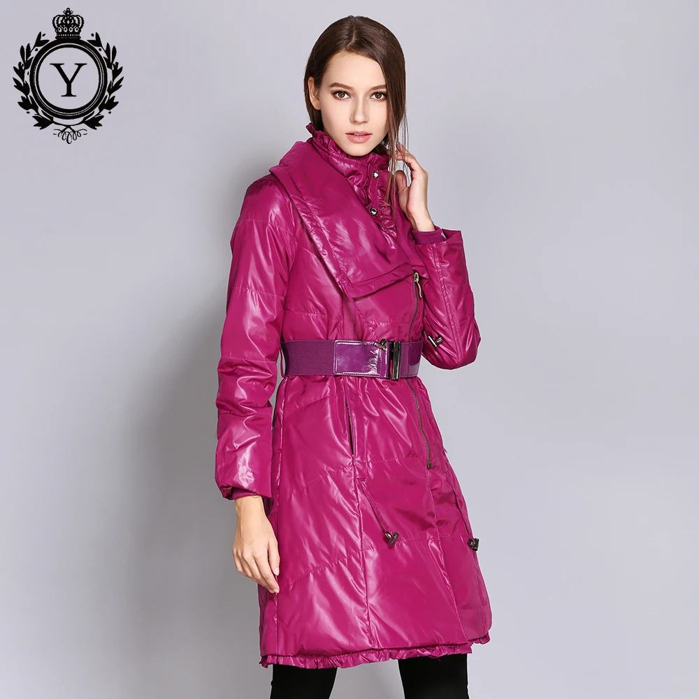 COUTUDI 2018 New Arrival Down Jacket Long Coat Female Slim