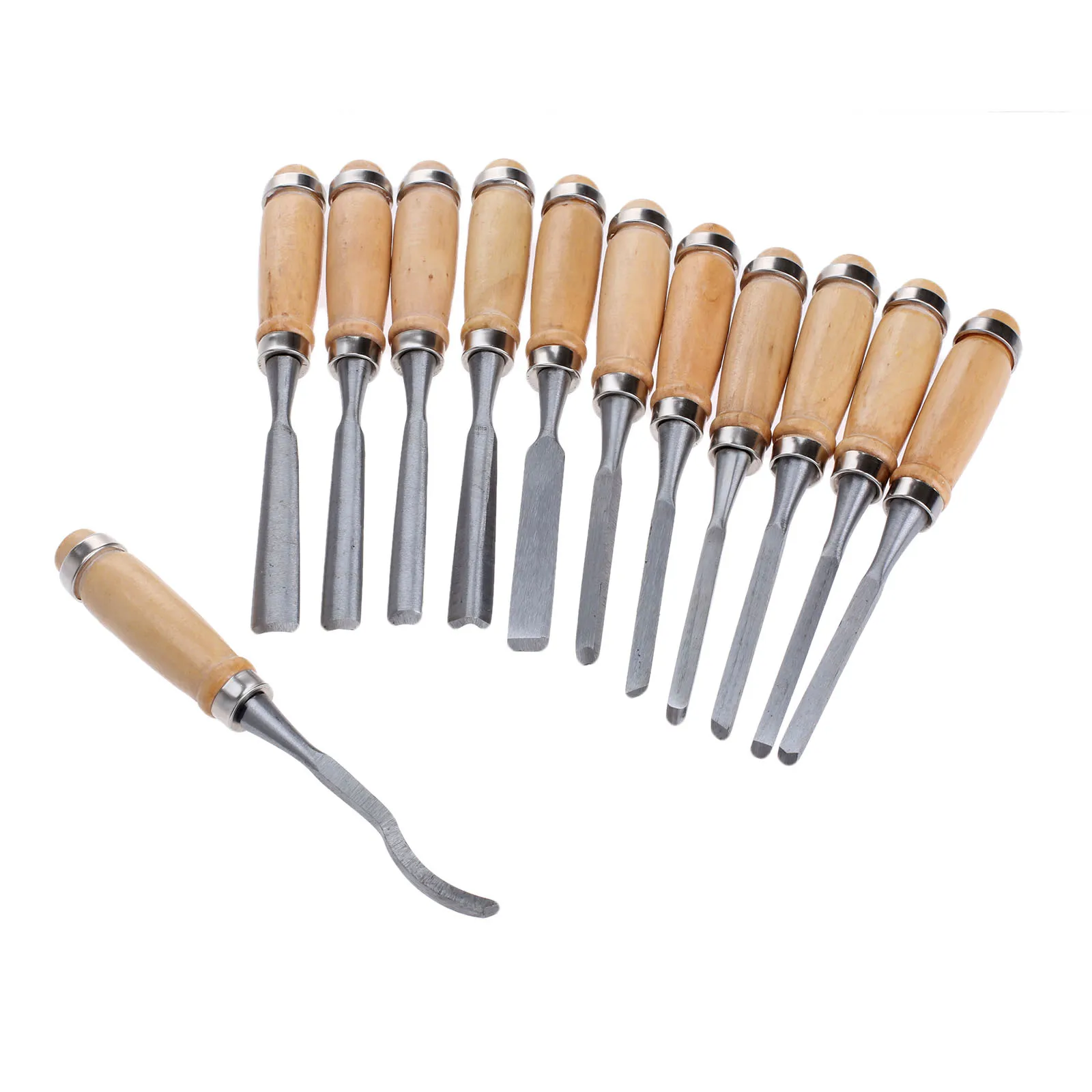 12Pcs Wood Carving Hand Chisel Set Graving Knife Wood Carving Chisels Knife Woodworking