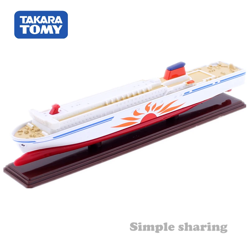 TAKARA TOMY TOMICA No.129 корабль с подсолнухами литая лодка забавные развивающие модели