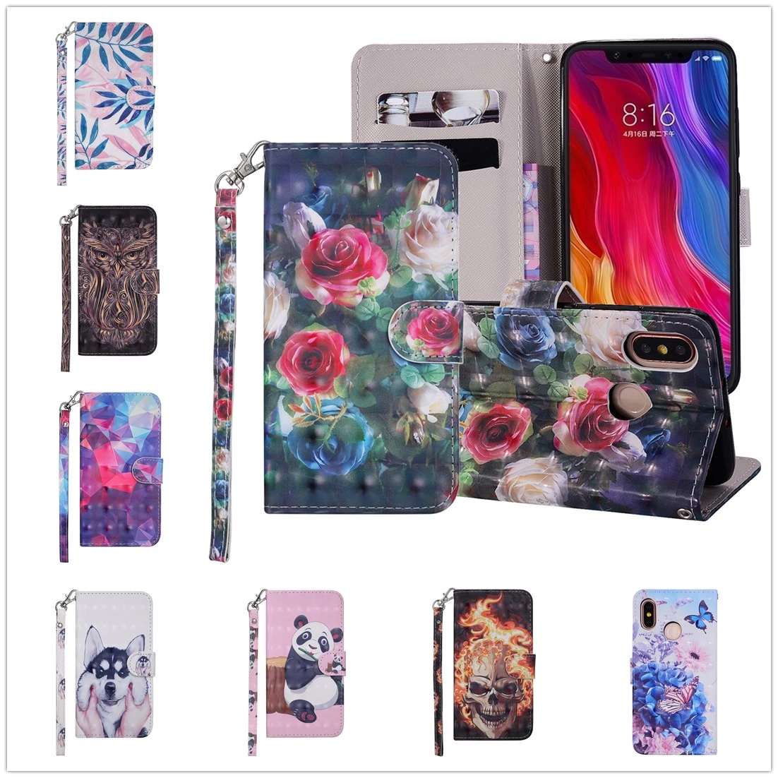 Case For RedMi 6 Book Flip Leather Wallet Xiaomi Redmi 6A 5A Y1 Note 4 4X Fundas Luxury Business Coque Hongmi Cas Cover | Мобильные