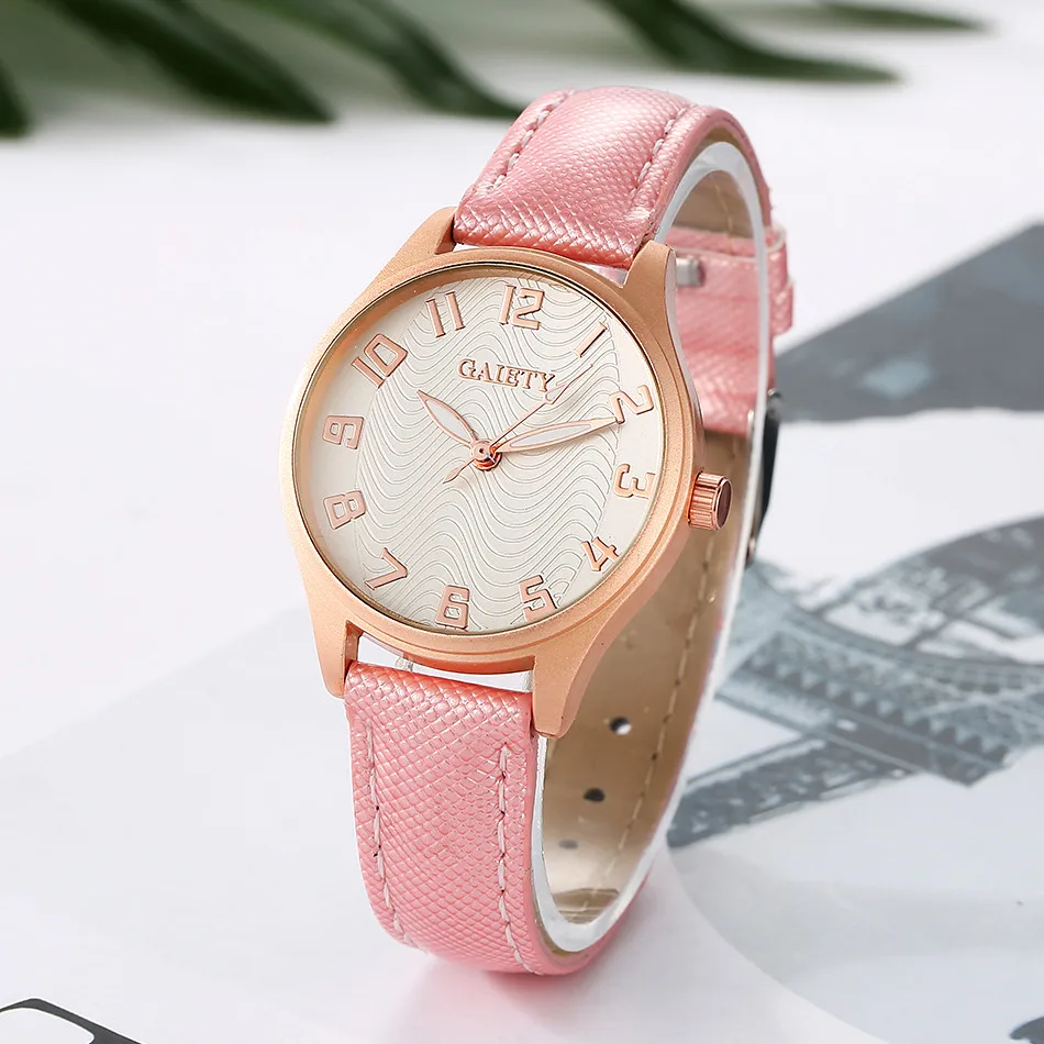 2017 Новый Дизайн Моды Женщин Розовое Платье Часы Роскошные женские Часы Повседневная Часы Дамы Кварцевые часы Из Нержавеющей стали Наручные Часы