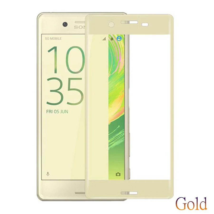 Закаленное стекло для sony Xperia X 5," Полное покрытие экрана телефона защитная пленка 3D полный изогнутый край XperiaX F5122 пленка