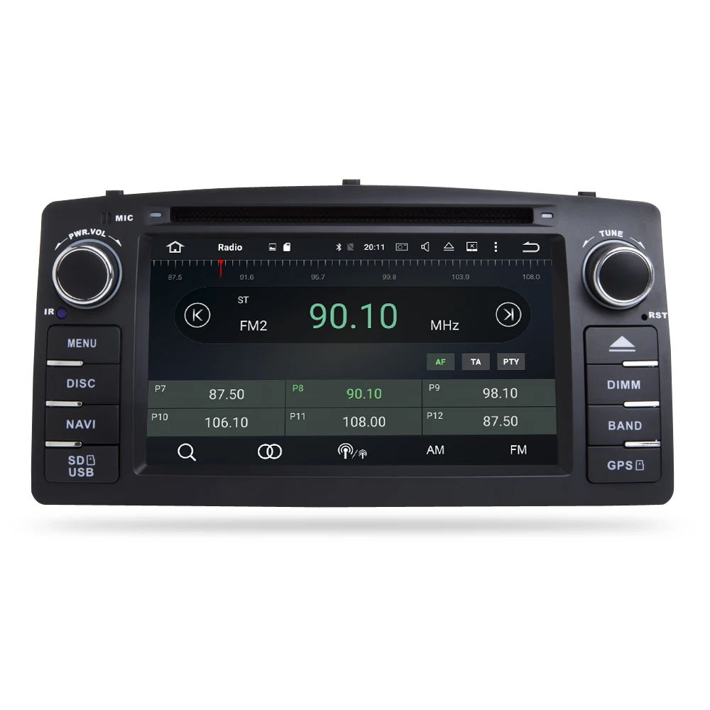 Discount HD Android 9.0 Car Stereo For Toyota Corolla E120 BYD F3 GPS RADIO Stereo Car dvd Navigation Multimedia Unit 19