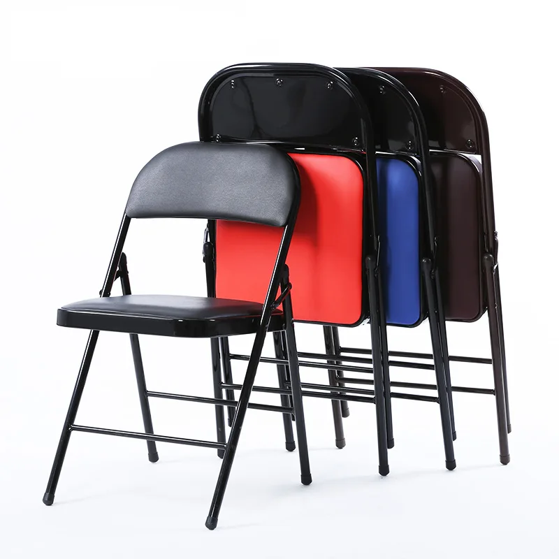 

6 pcs /lot High quality Simple Foldable Computer Office Chair Portable Folding Household Dining Leisure Chair silla escritorio