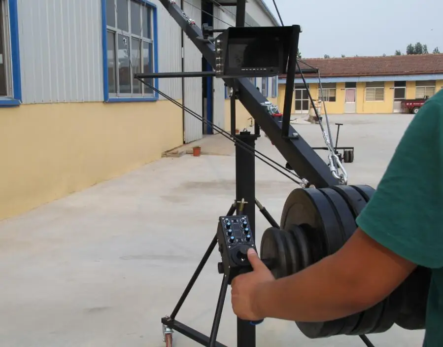 Профессиональный Jimmy Jib видео восьмиугольный кран камеры 10 м с поворотом моторизованный карданный вал