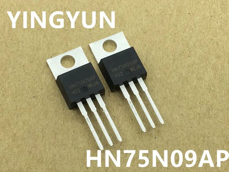 

50PCS/Lot New original HN75N09AP 75N09 MOSFET N-CH 90V 75A TO-220