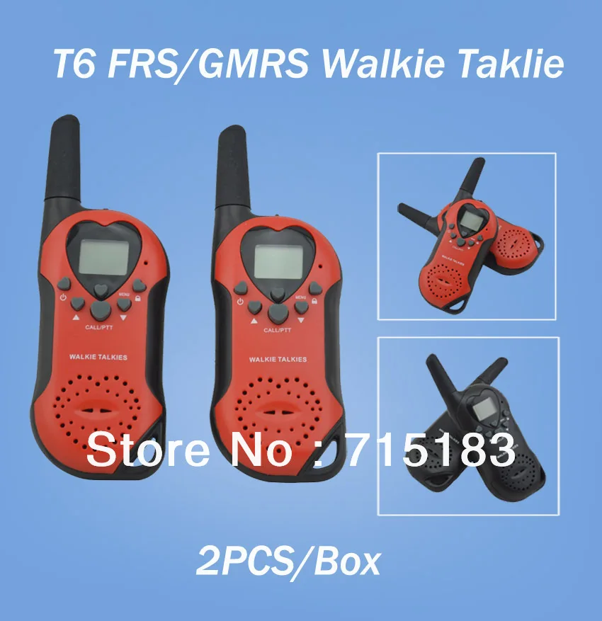 

T6 FRS/GMRS Walkie talkie License Free Two-way Radio (8CH 446.00625~446.09375MHz for Europe,22CH 462.5625~462.7250MHz for USA)