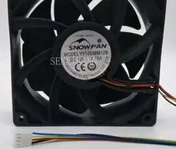 Для вентилятор snowfan YY12038M12B DC 12V 2.75A 120x120x38 мм 4-провод Сервер площади вентилятора