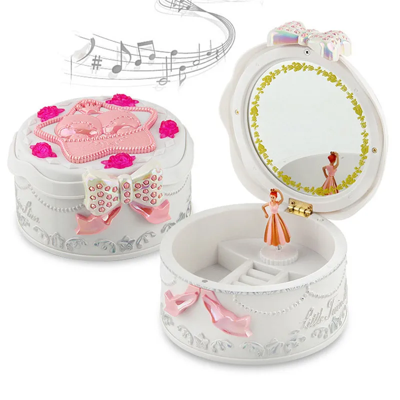 

Children 's Heart Shaped Music Box with a Rotating Little Dancing Girl Doll Performing Ballet for Birthday Gifts toy215