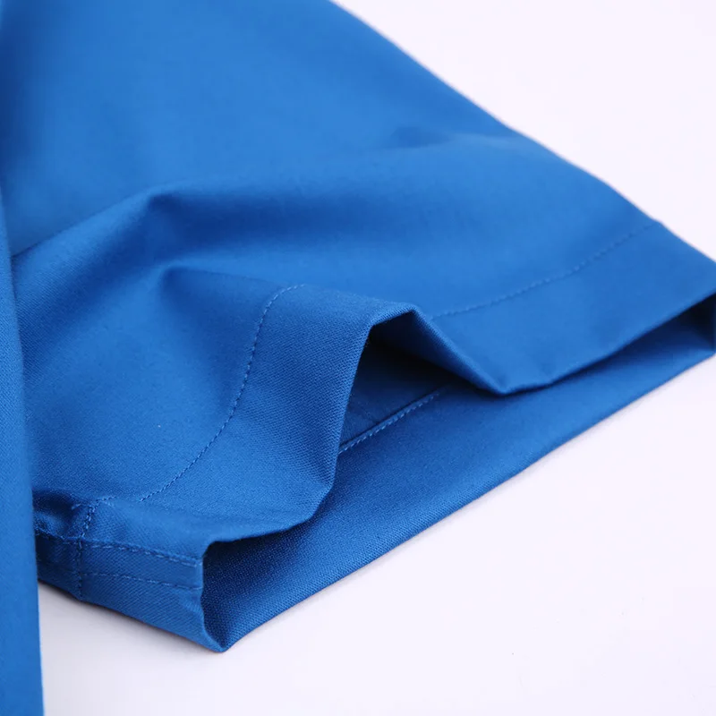 Men's Short Sleeve Stretch Easy Care Solid Dress Shirts Comfortable Soft Bamboo Fiber Non Iron Regular-fit Formal Tops Shirt