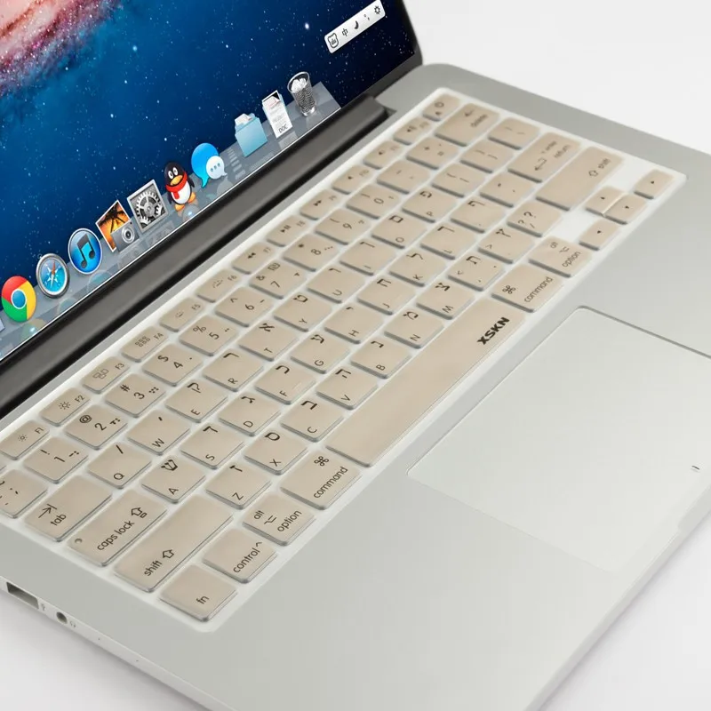 XSKN US иврит силиконовая клавиатура Isreal английский язык Защитная пленка для Apple MacBook Pro Air retina 13 15 17