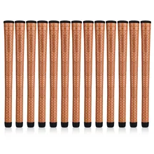 NEW 13 x Men's Midsize Champkey Limited Edition Brown Golf Grip AVS Soft Material Anti Slip Grips With 15PCS Tapes Free