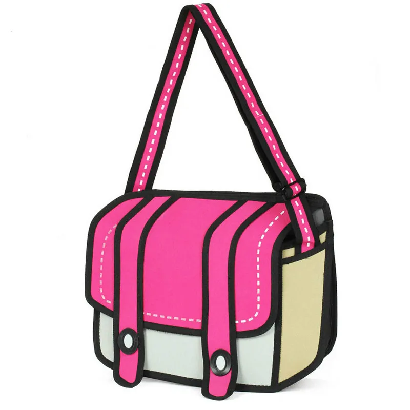 New Fashion Woman Bags 2d Cartoon Bag Messenger Shoulder Crossbody New Fashion Woman Bags 2d Cartoon Bag Messenger Shoulder Crossbody Bolsa Feminina Bolsosde Ombro Handbags Las Hot In From