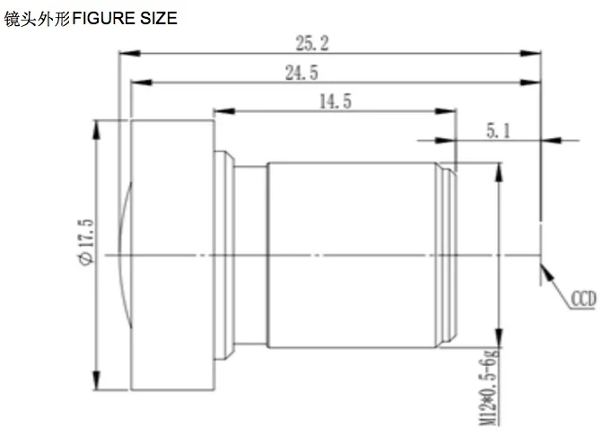 [Новое поступление] 4K объектив 4,35 мм объектив F2.8 16MP HFOV 72D 13G 1/2. " M12 крепление с низким искажением для GoPro/SJCAM/GITUP 2 камеры