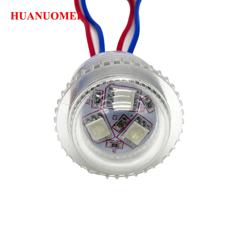 (50pcs/lot) 26mm 3LEDs UCS1903 LED Pixel Module Light,3pcs 5050 SMD RGB LED digital rgb module,Waterproof IP67,Transparent cover